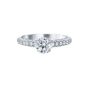 Triple Row Micropave Ring